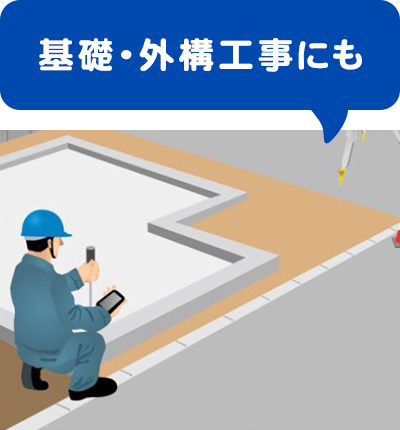 基礎・外構工事にも